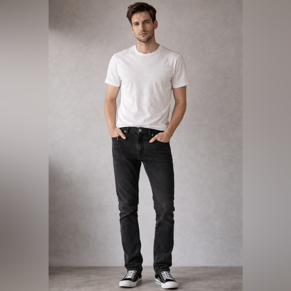 Diesel Men's Dark Gray‎ Slim Jeans